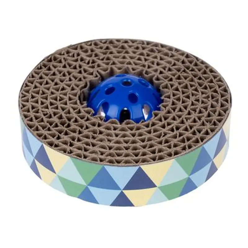 zooplus Basics Spin & Scratch Cat Toy - diameter 10 x (H) 4 cm