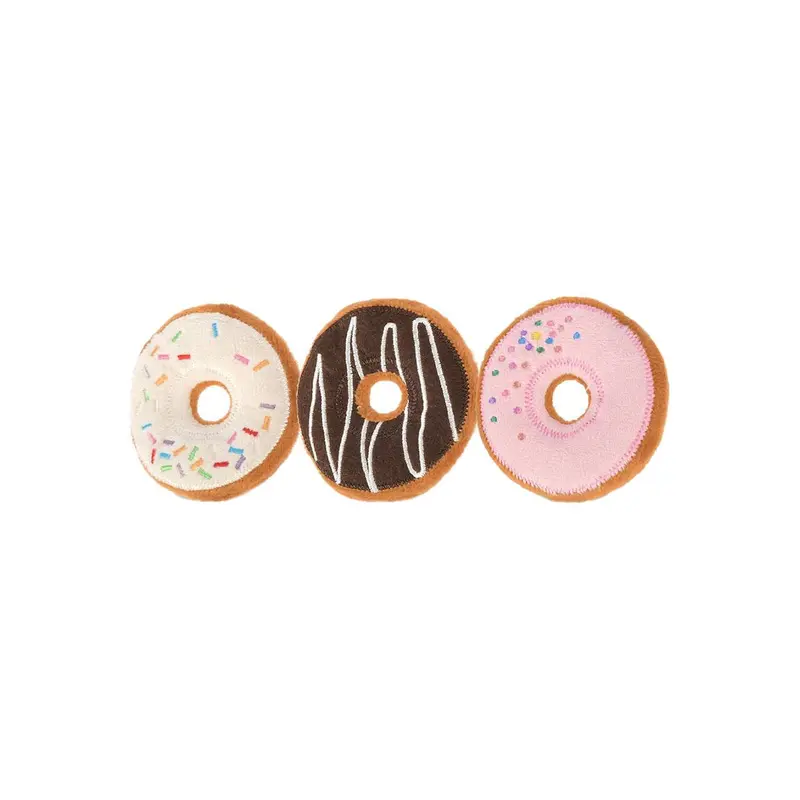 P.L.A.Y. Feline Frenzy Cat Toys - Kitty Kreme Donuts 3 Toy Set