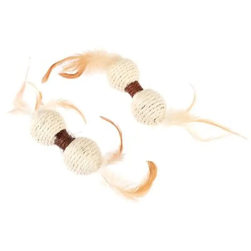 TIAKI cat toy sisal dumbbell set - 2 pieces