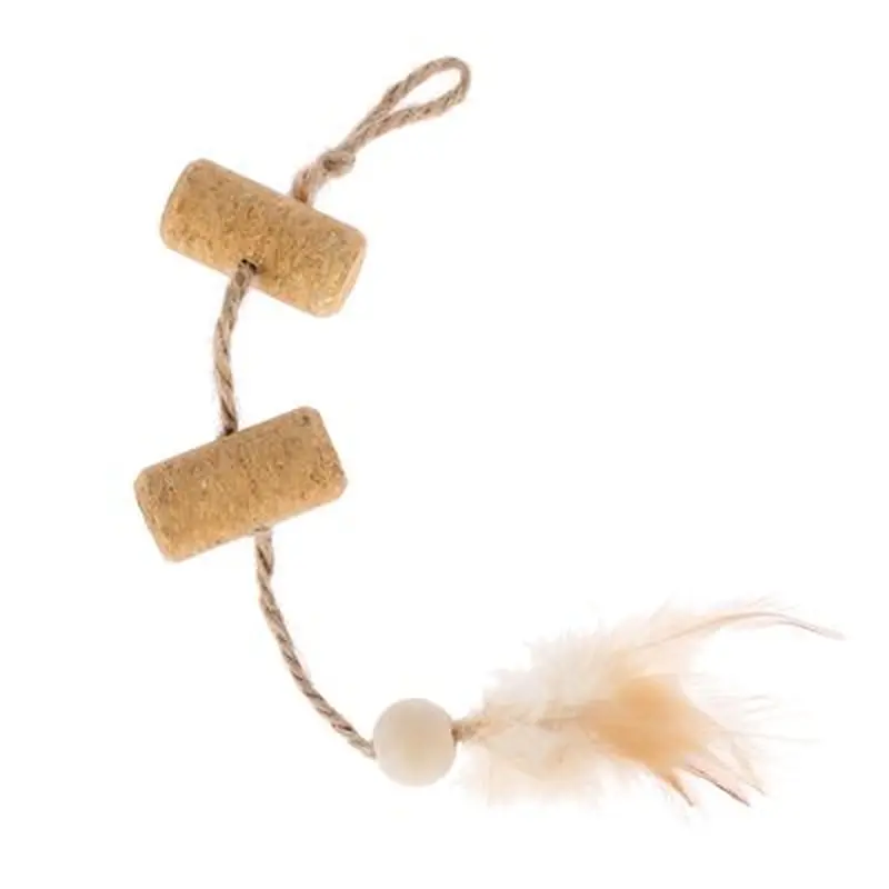 TIAKI Cork Toy with Feather - 1 Toy