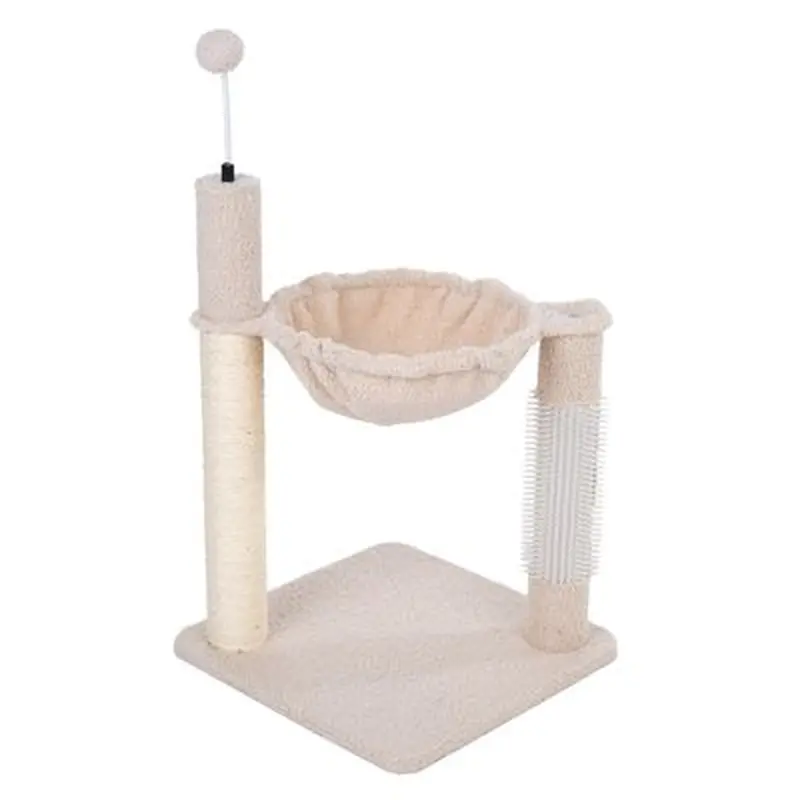 TIAKI Shearly Scratching Post with Hammock - Beige