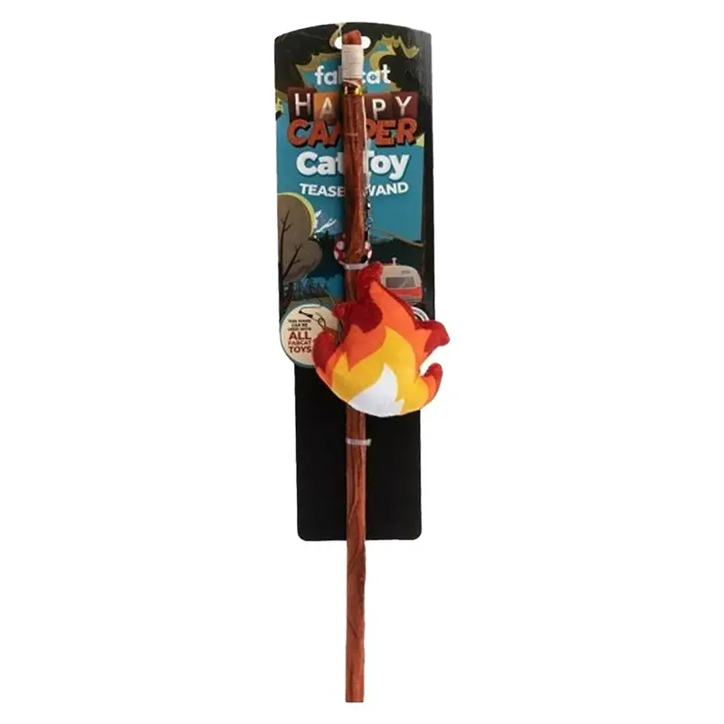 fabcat Happy Camper Teaser Cat Toy
