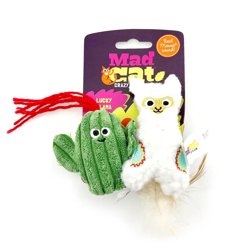 Mad Cat Lucky Llama Cat Toy - 2 Pack