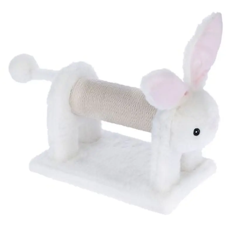 TIAKI Bunny Scratching Post for Cats - White
