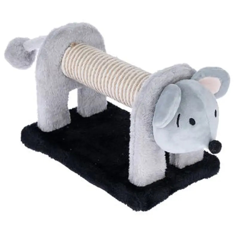 TIAKI mouse scratching post for cats - grey / black