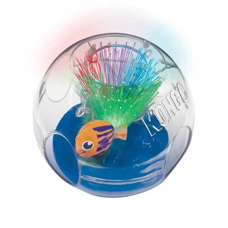 KONG Bat-A-Bout Cat Toy - Glow Aquarium