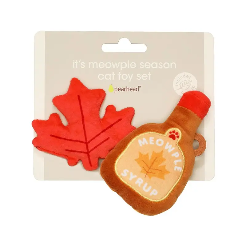 Pearhead Fall Cat Toy Set - It's Meowple Season