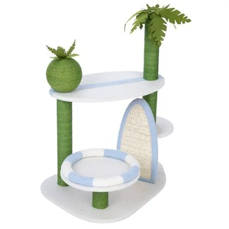 TIAKI Surfer Scratching Tree - Green/White/Blue