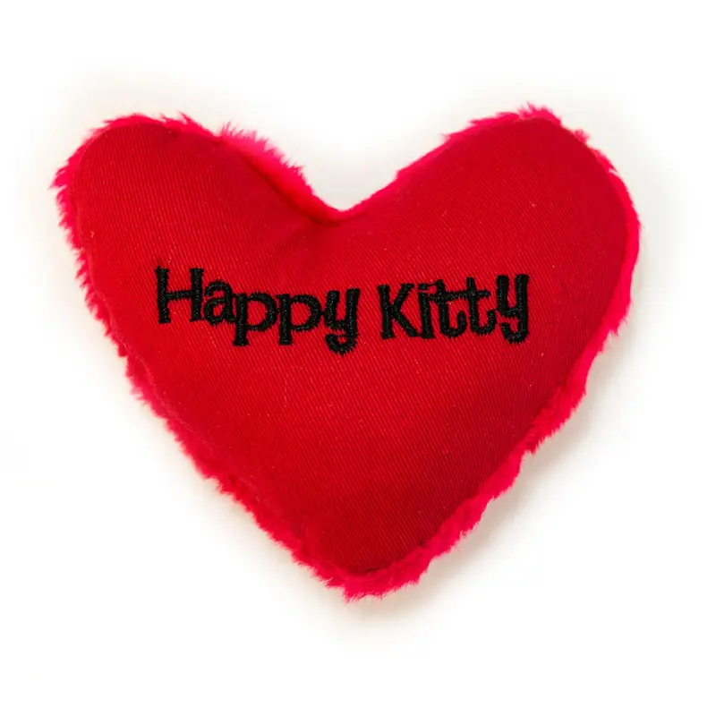 Yeowww! Hearrrt Attack Catnip Cat Toy - Happy Kitty