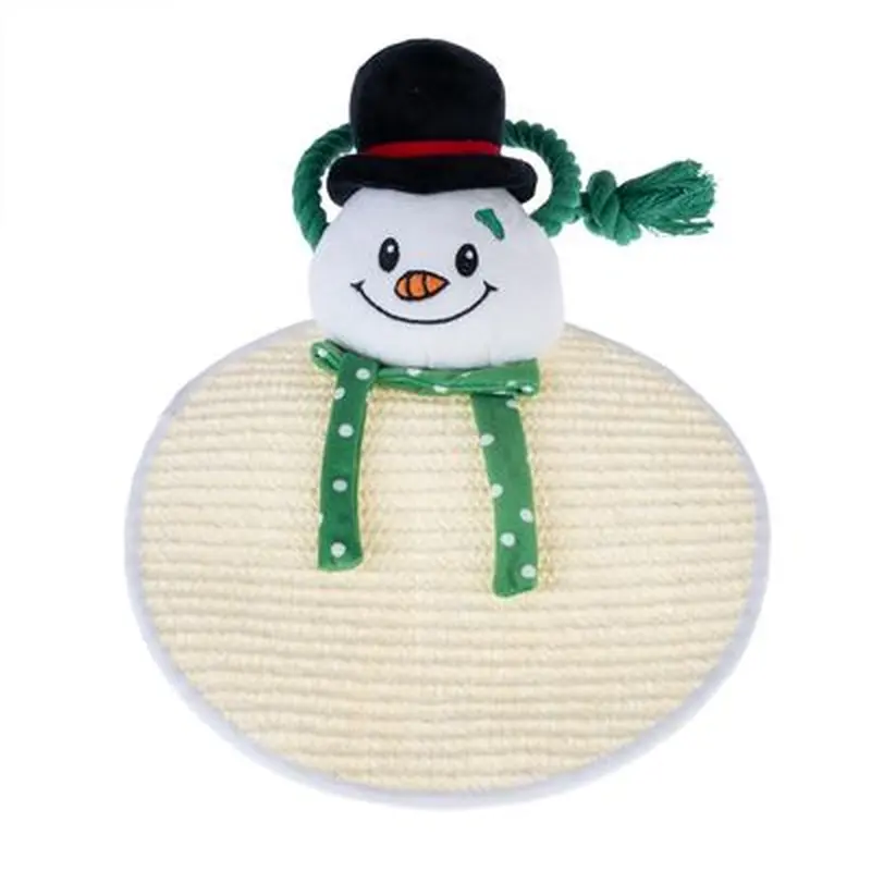 TIAKI Snowman Sisal Scratching Mat - 1 Scratching Mat