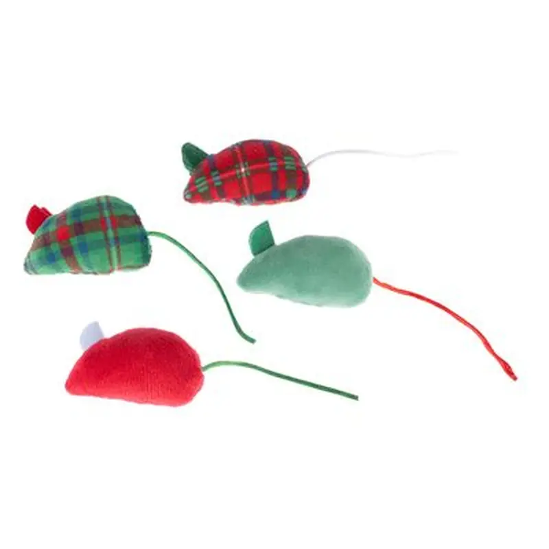 TIAKI Christmas Mice Cat Toy Set - Set of 4 Mice