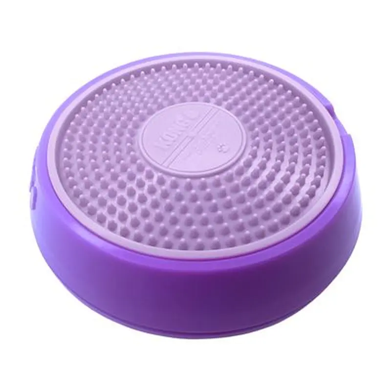 KONG Licks Spinz Dog Toy - Purple, Size S: approx. diameter 15.2 x (H) 3.8 cm
