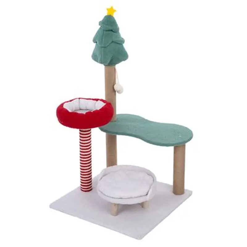 TIAKI Christmas Scratching Post - Red/Green