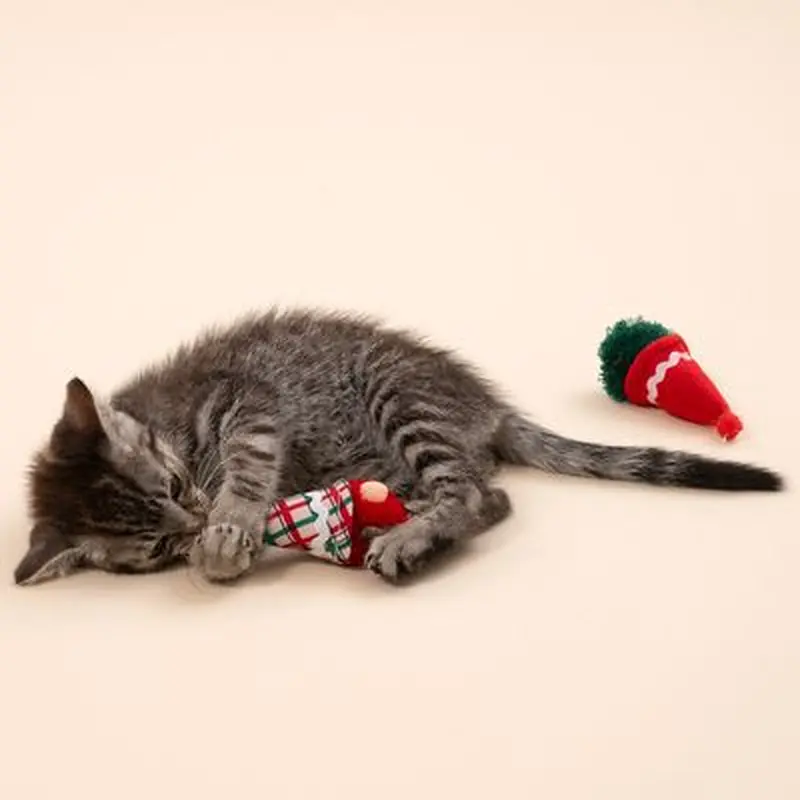 TIAKI Festive Gonk Cat Toy Set - Set of 2