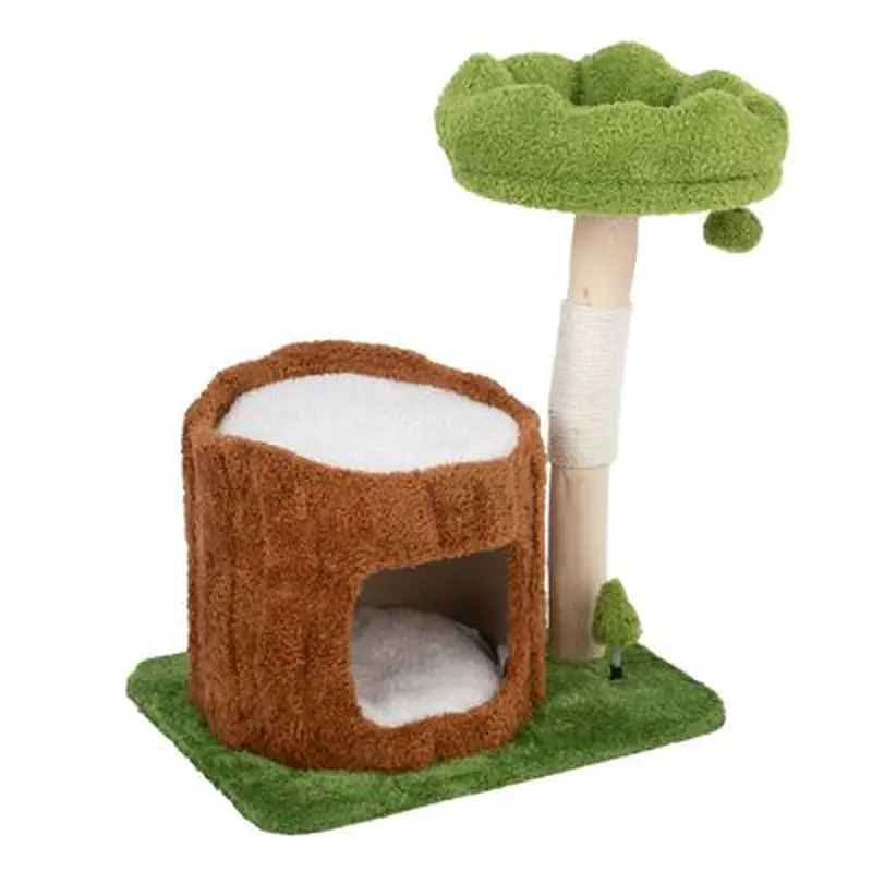 TIAKI Nature Maple Scratching Tree - Green/Brown