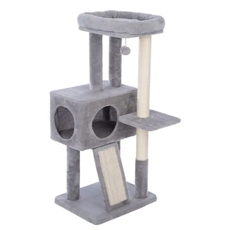 zooplus Basics Medium Scratching Tree - Grey
