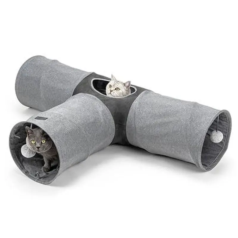 Lionto 3-way Cat Tunnel - 30 x 120 x 80cm (L x W x H)