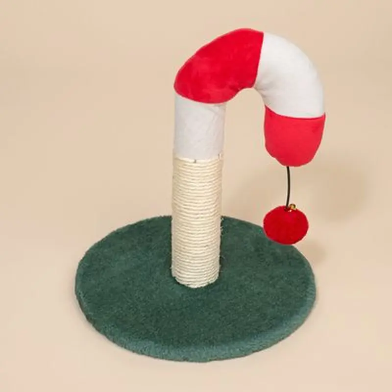 TIAKI Candy Cane Scratching Post - Red/Green/White