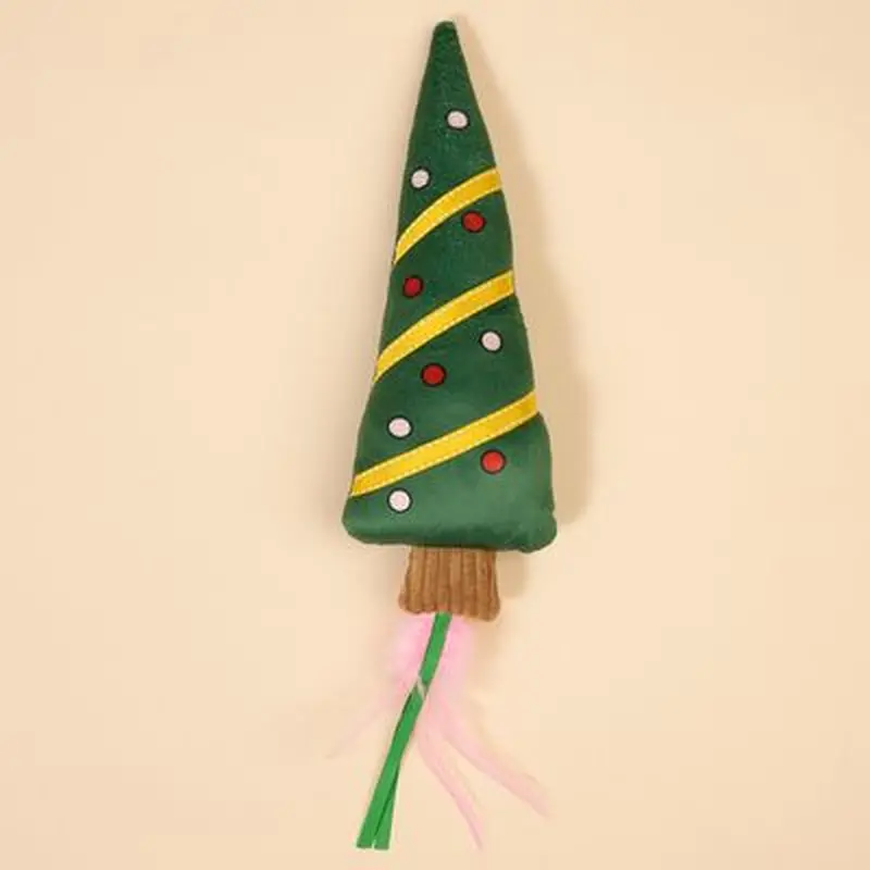 TIAKI Christmas Tree with Ribbon Cat Toy - 42 x 10 x 5 cm (L x W x H)