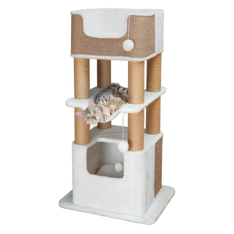 Trixie Lucano XXL Cat Tree - White/Taupe