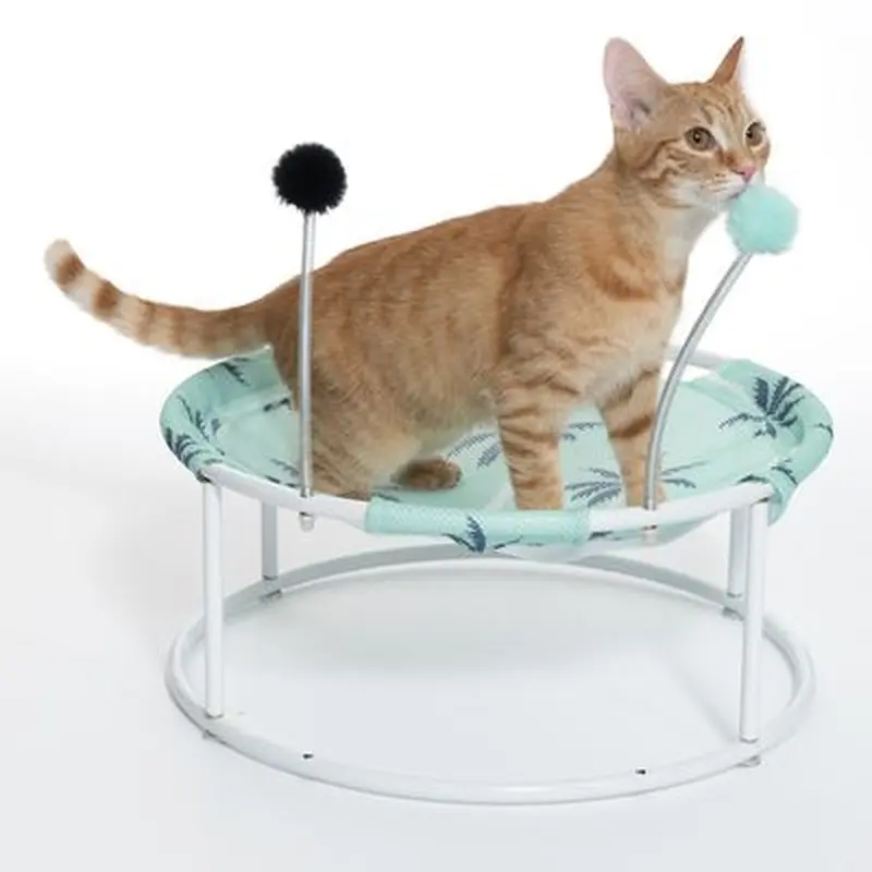 TIAKI Palm Tree Sun Lounger with Pompoms - diameter 45 x (H) 19 cm