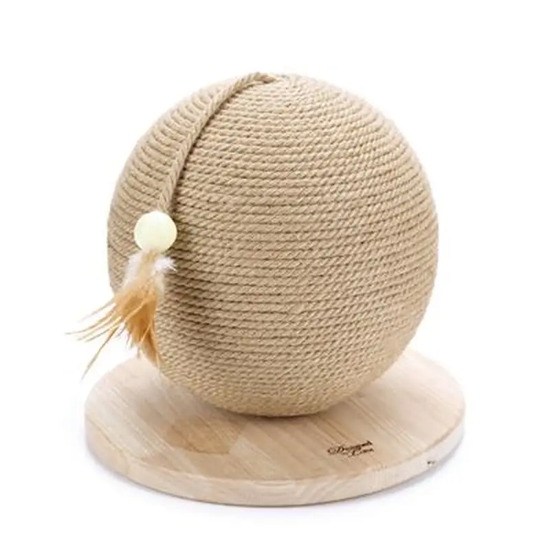 Designed by Lotte Balty M Wooden Scratching Ball - 30 x 27cm (diameter x H)