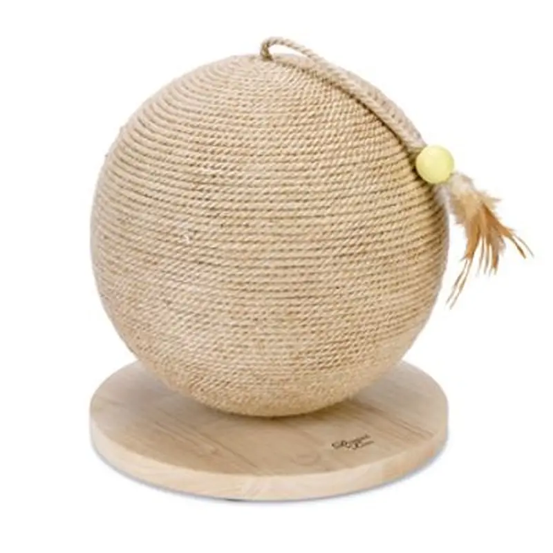 Designed by Lotte Balty XL Wooden Scratching Ball - 30 x 31.5cm (diameter x H)