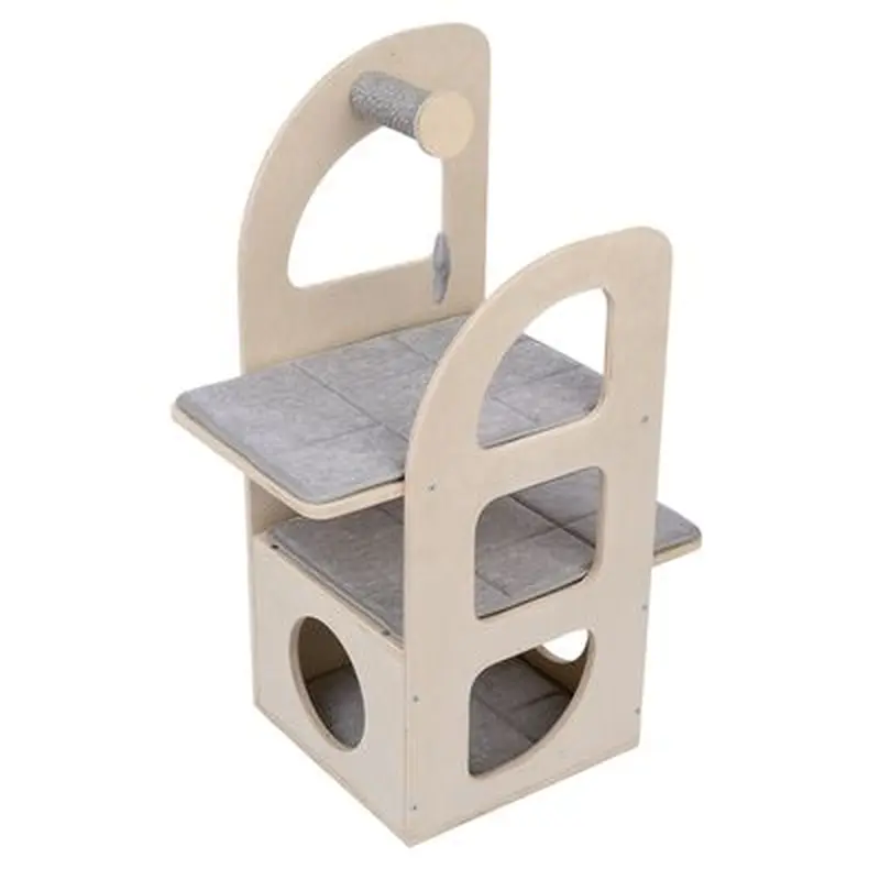 TIAKI Aidan Cat Scratching Tree - Light Grey