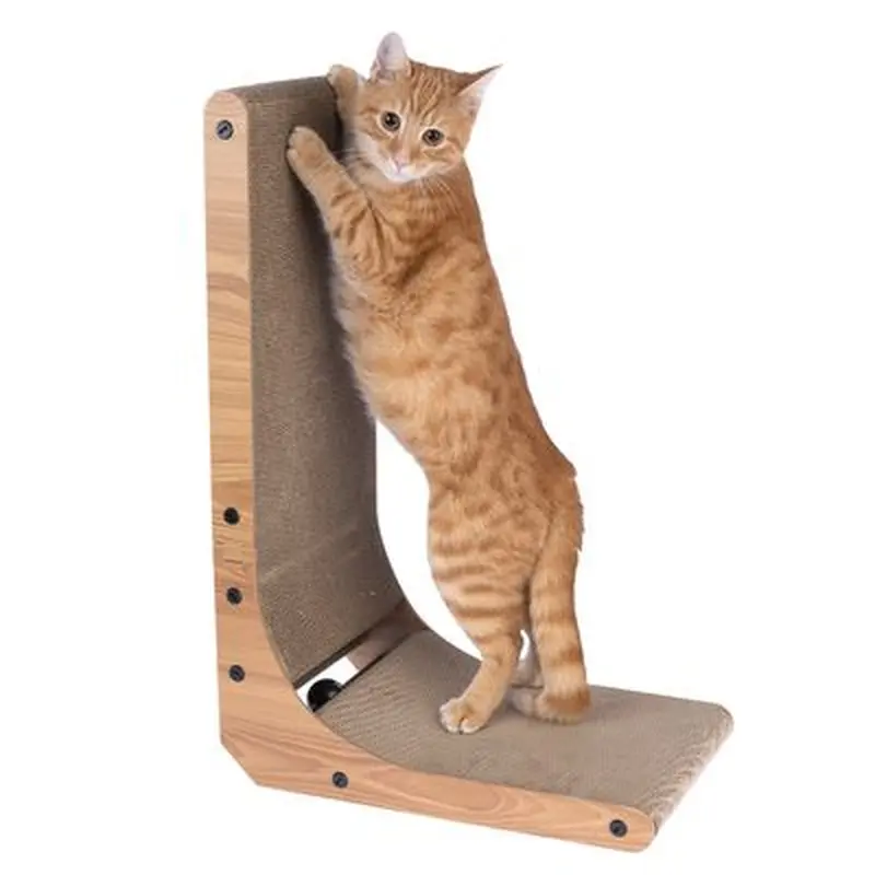 zooplus Basic L-shape Scratcher - 40 x 25 x 60cm (L x W x H)