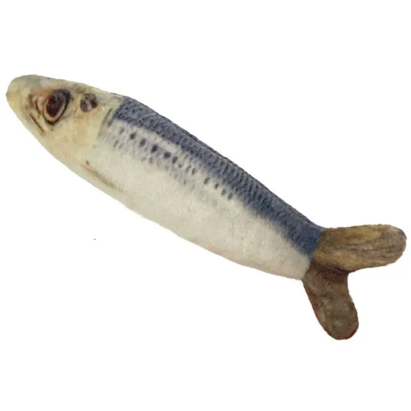 Huxley & Kent Kittybelles Plush Fish Cat Toy - Sardine