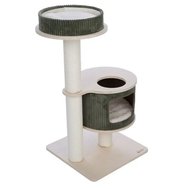 Modern Living Helsinki Scratching Tree S - Army Green/Cream