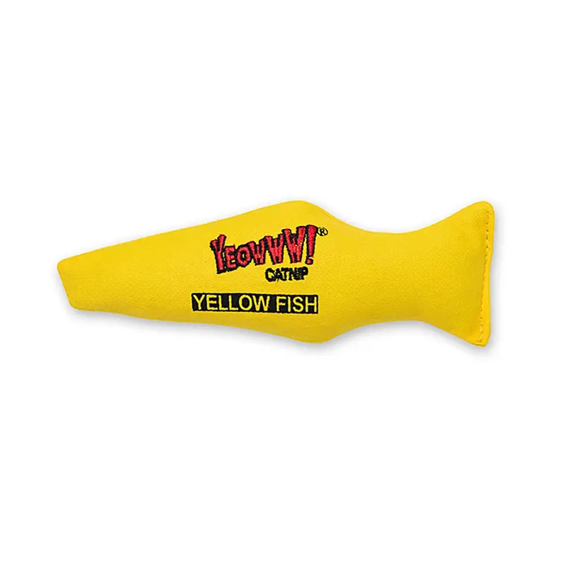 Yeowww! Catnip Cat Toy - Yellow Fish