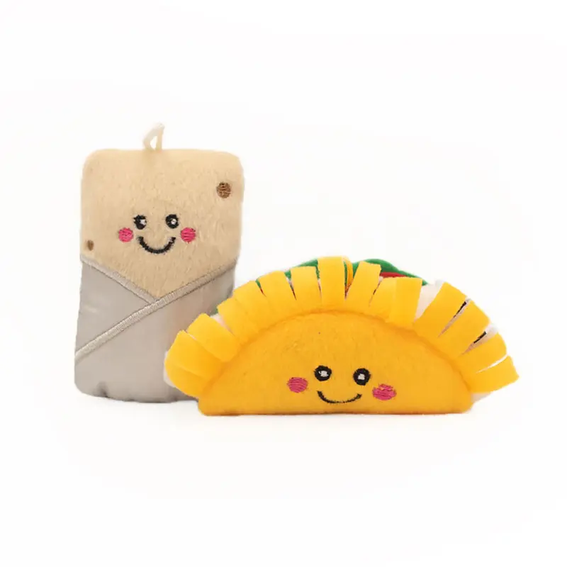 ZippyClaws NomNomz Cat Toy - Taco and Burrito