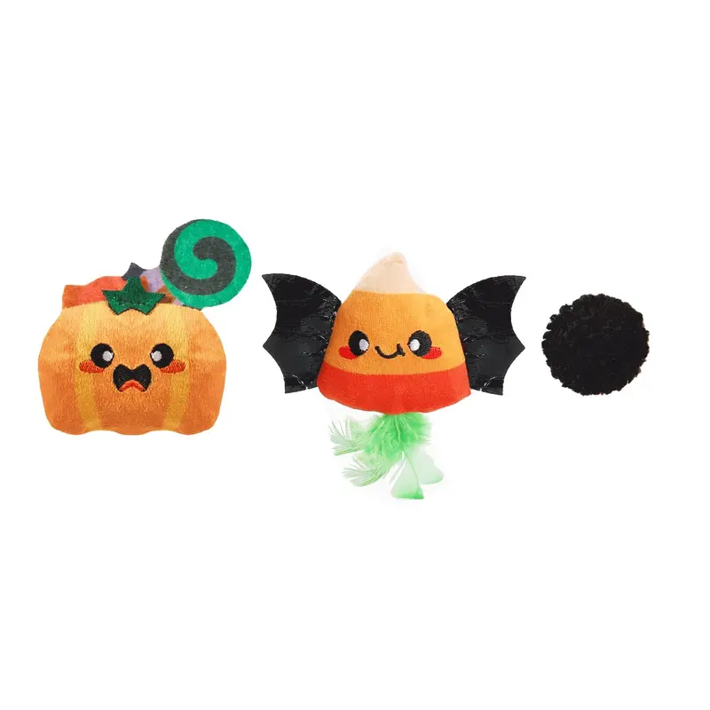 HugSmart Spooky Cats Meow Buddies Cat Toy - Candy Basket
