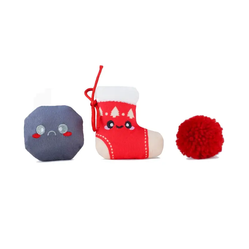 HugSmart Holiday Feline Meow Buddies Cat Toy - Lump of Coal