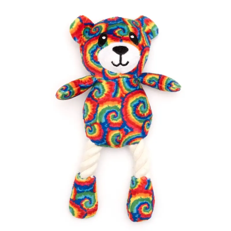 Worthy Dog Kicker Cat Toy - Kaleidoscope Bear