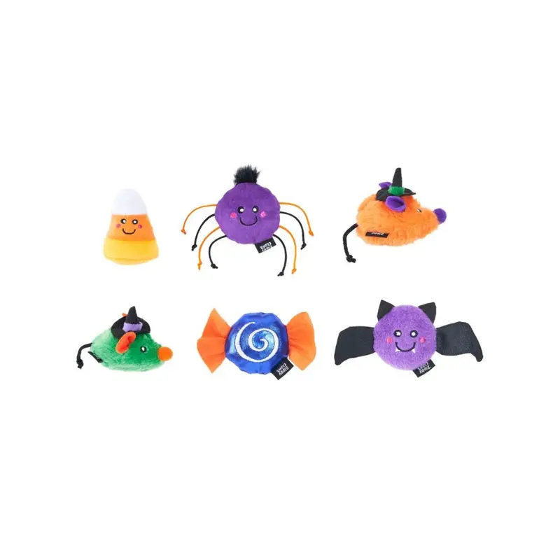 ZippyClaws Halloween Spooky Friends Cat Toys - 6 Pack