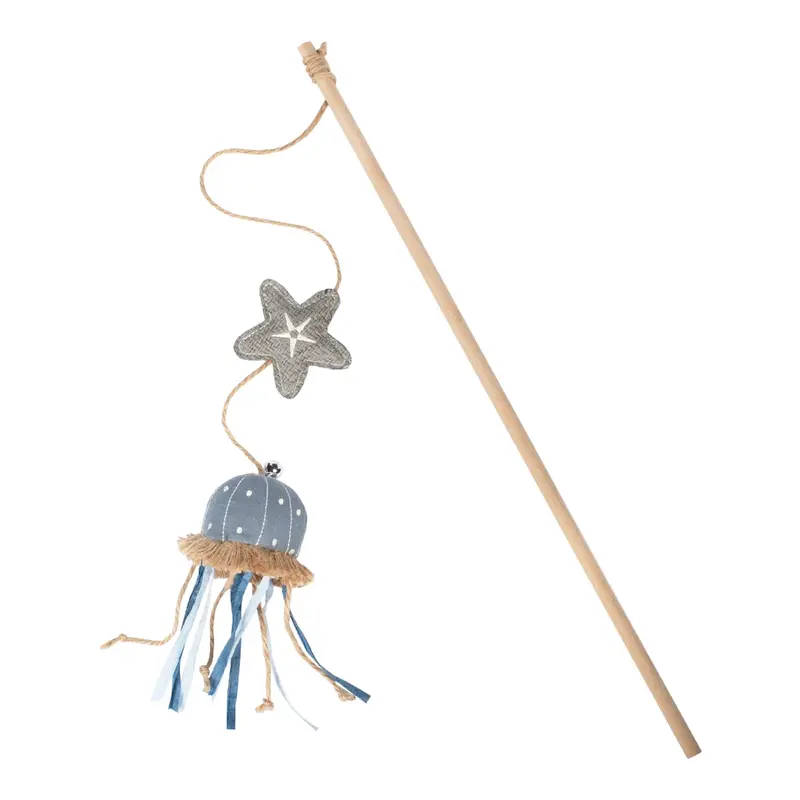 PetShop by Fringe Studio Earth Friendly Teaser Cat Toy Set - Ready for This Jelly?