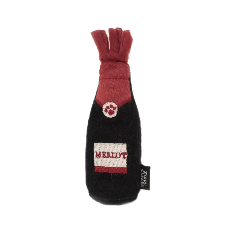 ZippyClaws Happy Hour Catnip Crusherz Cat Toy - Merlot