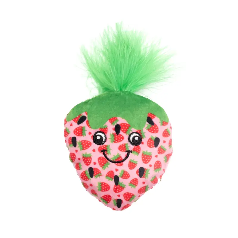 Worthy Dog Kicker Cat Toy - Strawberry