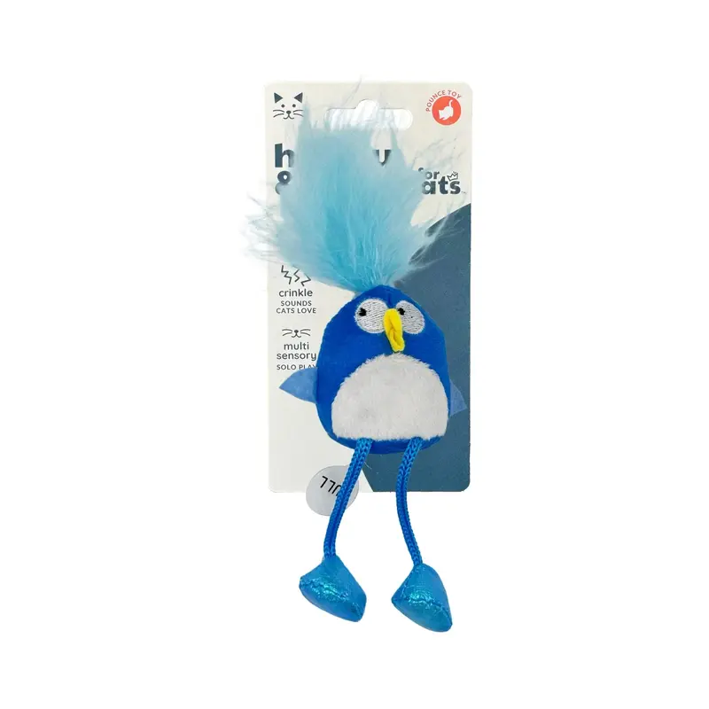 Huxley & Kent Chirpy Cat Toy - Bluebird