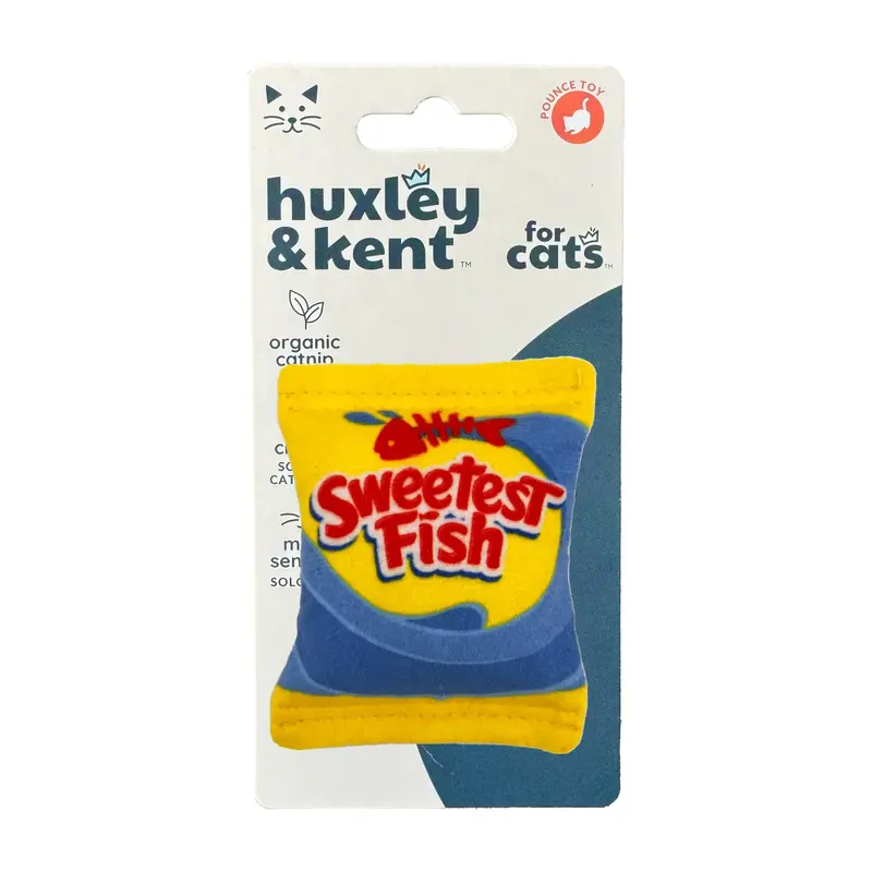 Huxley & Kent Plush Food Cat Toy - Sweetest Fish
