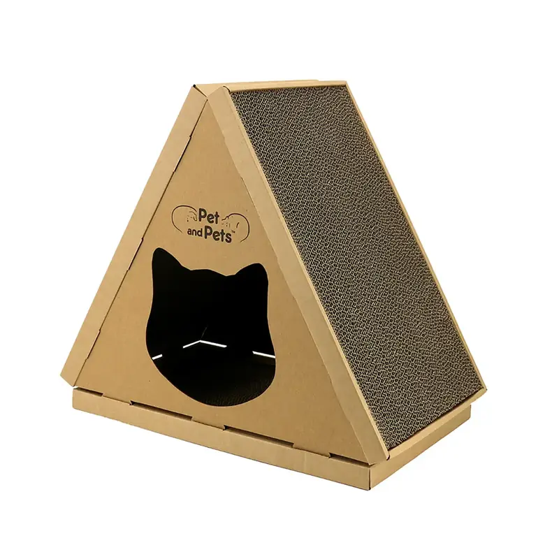 Petique Tippy Peak Eco Cat House and Scratcher