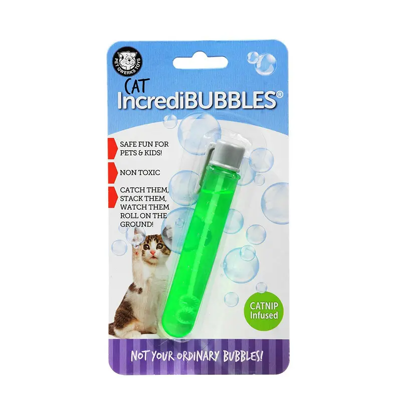 Pet Qwerks Cat Incredibubbles Catnip Flavored Bubbles