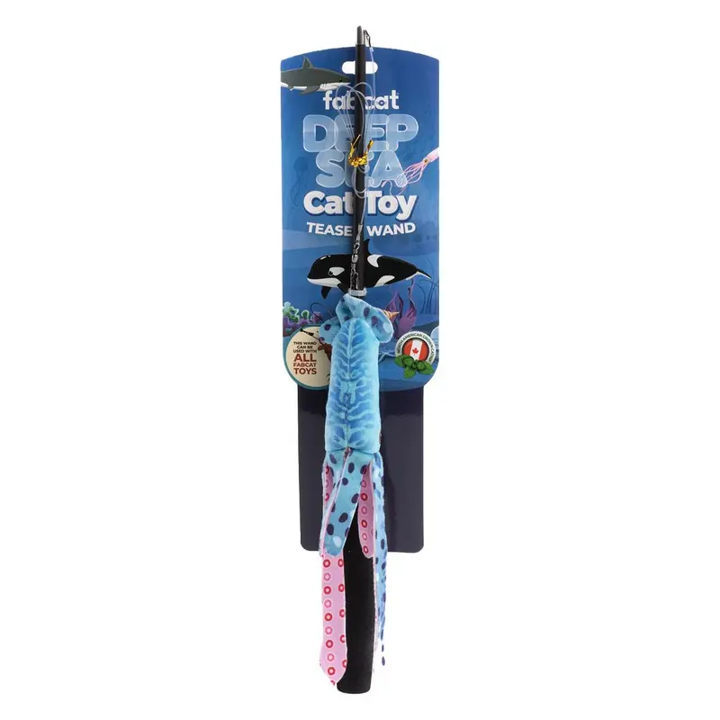 fabcat Deep Sea Teaser Cat Toy