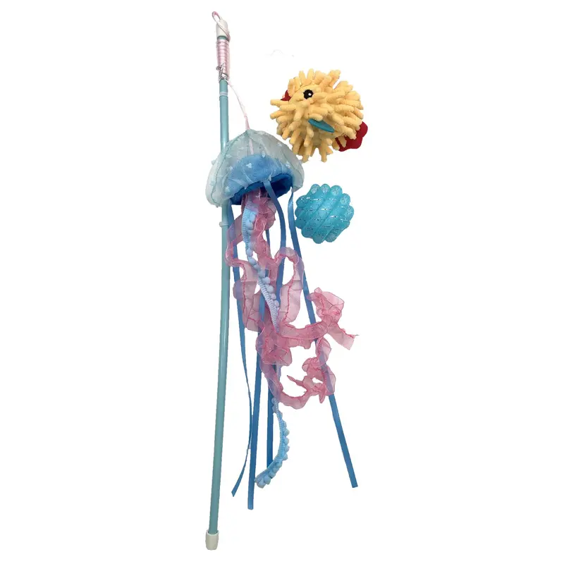 Happy Tails Seaside Teaser and Cat Toys - Puffer Pals