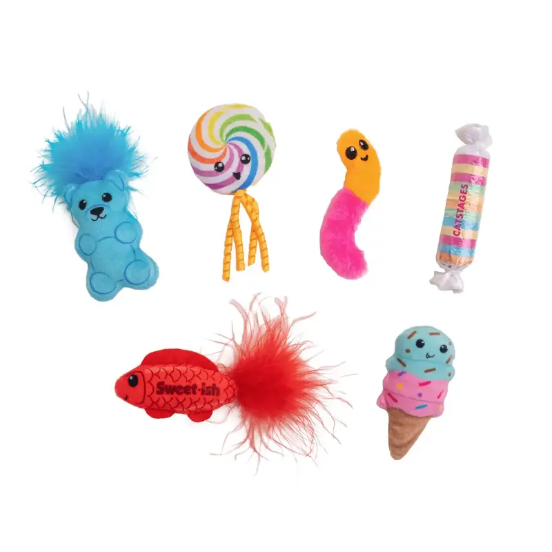 Catstages Kitty Sweet Treats Catnip Cat Toy - 6 Pack