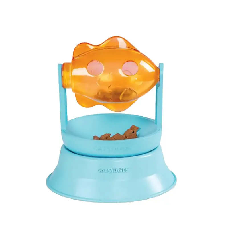 Catstages 2-in-1 Topper Spin Fish Treat Cat Toy